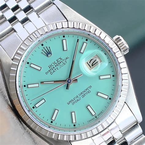 ladies rolex tiffany dial|rolex tiffany dial guide.